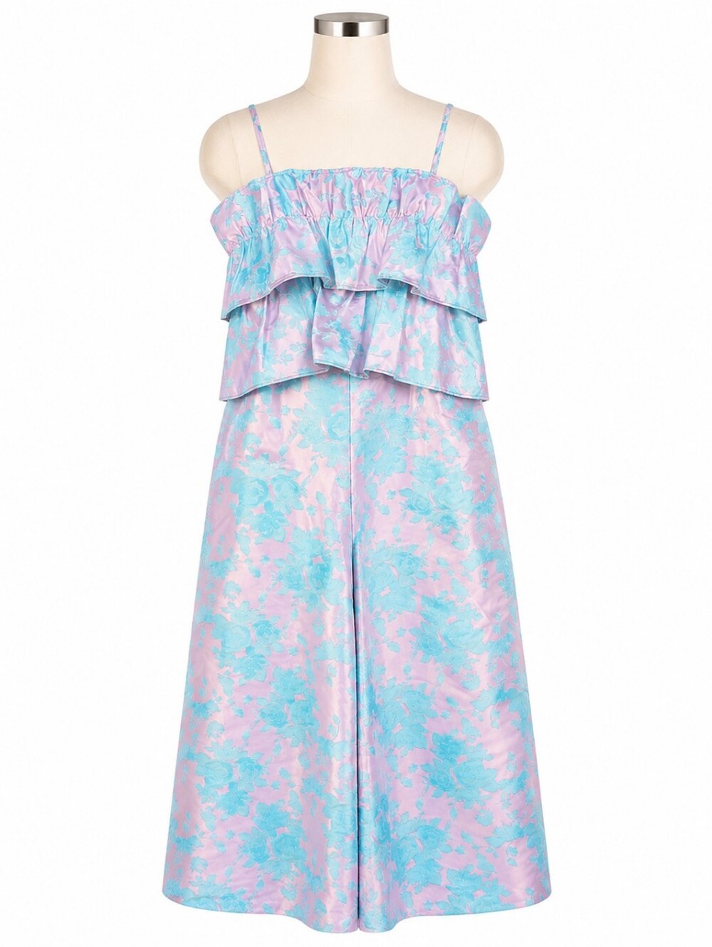 ASOS NWT Size 6 Pink Blue Floral Party Wedding Occasion Wide Leg Jumpsuit Quirky